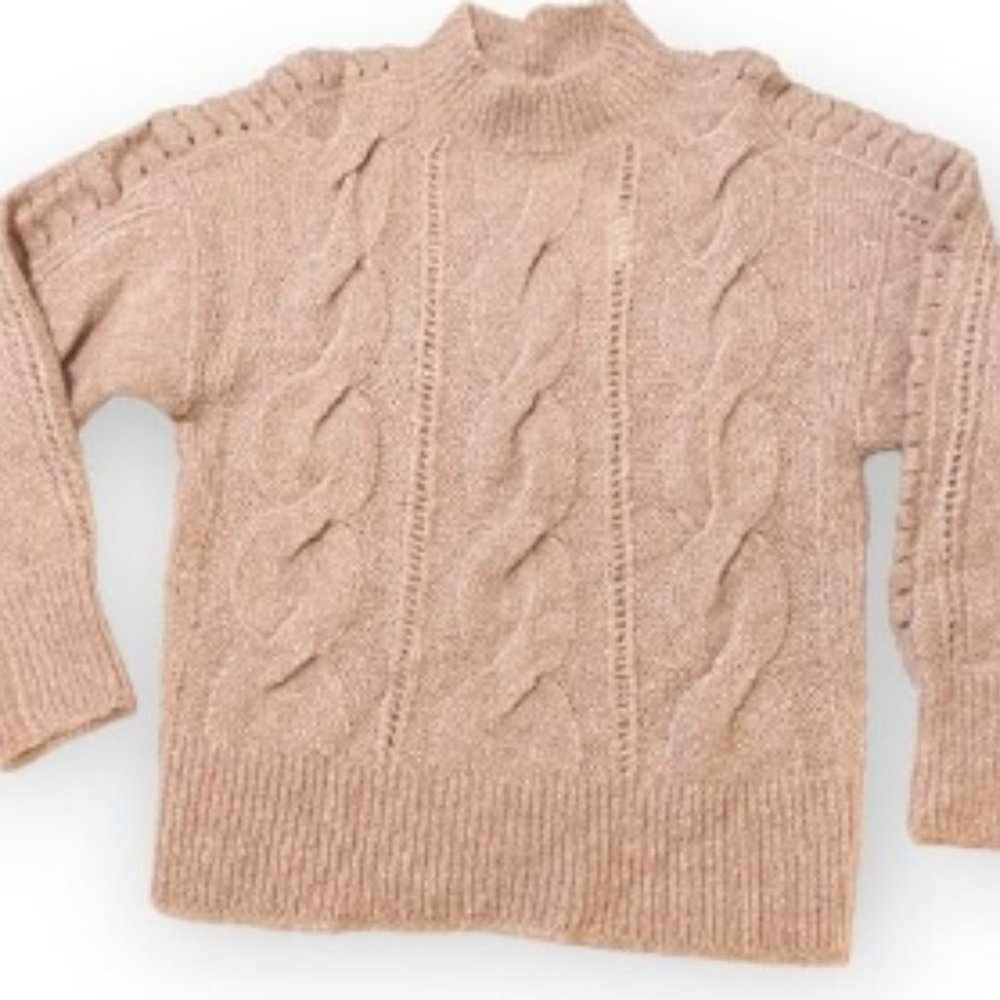 Rebecca Taylor Cowl Neck Mohair Alpaca Dusty Rode Sweater Medium m